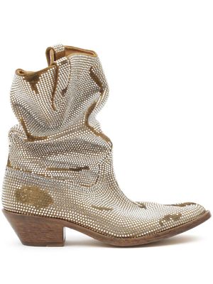 Maison Margiela bottes Tabi 55 mm d'inspiration western - Tons neutres