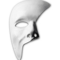 Wit gezichtsmasker Phantom   -