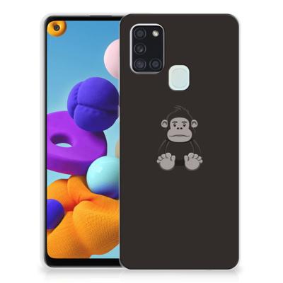 Samsung Galaxy A21s Telefoonhoesje met Naam Gorilla Samsung Galaxy A21s Telefoonhoesje met Naam Gorilla