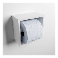 Mondiaz EASY Toiletrolhouder solid surface in- en opbouw 16x16 cm kleur Talc Mondiaz EASY Toiletrolhouder solid surface in- en opbouw 16x16 cm kleur Talc