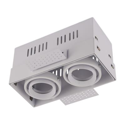 Trimless GU10-armatuur Bastia wit dubbel