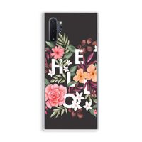 Hello in flowers: Samsung Galaxy Note 10 Plus Transparant Hoesje