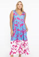Yoek Mouwloze maxi-jurk St. TROPEZ | Blauw | Maat 42/44