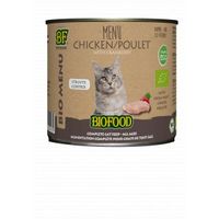 BF Petfood Biofood Organic Kip Bio menu Struvite Control natvoer kat (blik 200 gram) 24 x 200 g