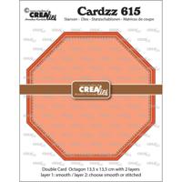 Crealies • cardzz dubbele kaart achthoek