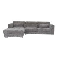 Tower Living 3-zits Loungebank 'Brighton' Links, kleur Lichtgrijs