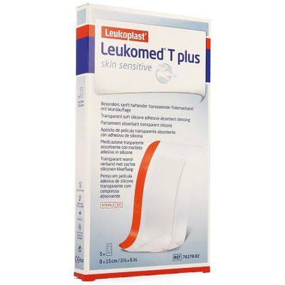Leukomed T Plus Skin Sens. 8cmx10cm 5 7617801