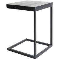 Home67 - Laptoptafel Roos - Zwart blad - Zwart onderstel