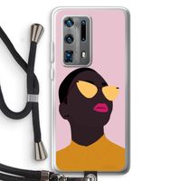 Yellow glasses: Huawei P40 Pro Plus Transparant Hoesje met koord