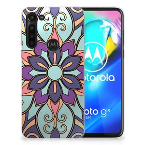 Motorola Moto G8 Power TPU Case Purple Flower