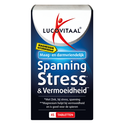 Lucovitaal Voedingssupplementen Spanning Stress & Vermoeidheid Stress/Vermoeidheid 45Tabletten