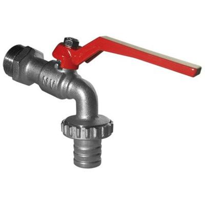 Go by Van Marcke dubbele dienstkraan lange hendel rood 3/4M 16b verchroomd 190544