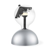 Move Me tafellamp Bumb - grijs / Umbrella 5,5W - zwart zilver