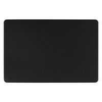 Rechthoekige placemat PU-leer/ leer look zwart 45 x 30 cm - Placemats