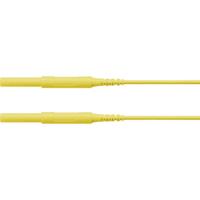 Schützinger Veiligheidsmeetsnoer Stekker 4 mm Stekker 4 mm 150.00 cm Geel 1 stuk(s)