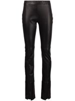 Rosetta Getty pantalon skinny à ourlet fendu - Noir