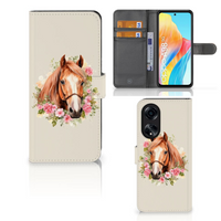 Telefoonhoesje met Pasjes voor OPPO A98 5G Paard