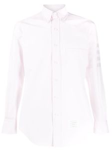 Thom Browne chemise à 4 bandes contrastantes - Rose