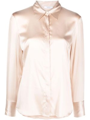 Peserico Blouse van satijn- en zijdemix - Roze Peserico Blouse van satijn- en zijdemix - Roze