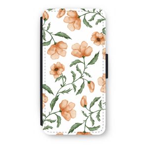 Peachy flowers: iPhone SE 2020 Flip Hoesje