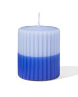 HEMA Stompkaars Ø7x8 Ribbel Blauw - 2 Stuks (blauw)