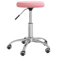 VidaXL Massagekruk fluweel roze