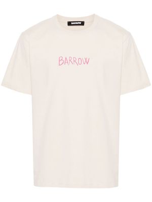 BARROW t-shirt en coton à logo imprimé - Tons neutres