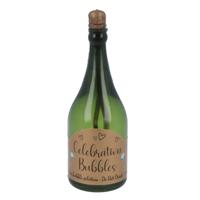 Bruiloft bellenblaas - 24x stuks - champagnefles van 9 cm - huwelijk versiering