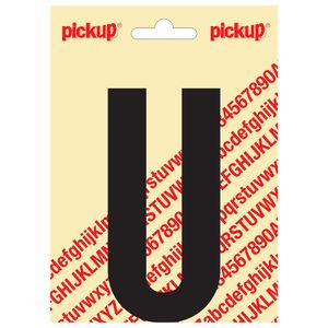 Plakletter Nobel 120mm zwart U