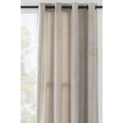 1+1 Gratis Leen Bakker - Gordijn Valletta - 140x280 Cm (1 Stuk) - Polyester - Beige
