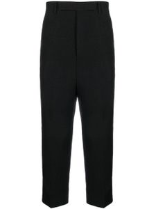 Rick Owens pantalon en laine vierge à coupe courte - Noir
