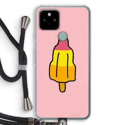 Raketijsje: Pixel 5 Transparant Hoesje met koord