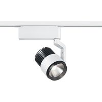 LED Railverlichting - Track Spot - Trion Dual Radina - 2 Fase - 15W - Aanpasbare Kleur - Dimbaar - Rond - Mat Wit - Aluminium