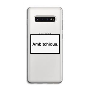 Ambitchious: Samsung Galaxy S10 4G Transparant Hoesje