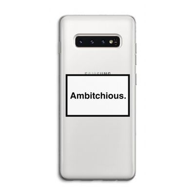 Ambitchious: Samsung Galaxy S10 4G Transparant Hoesje