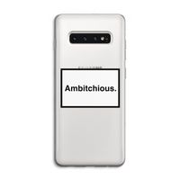 Ambitchious: Samsung Galaxy S10 4G Transparant Hoesje