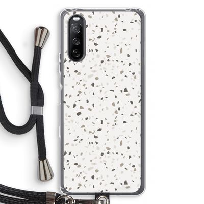 Terrazzo N°14: Sony Sony Xperia 10 III Transparant Hoesje met koord