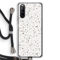 Terrazzo N°14: Sony Sony Xperia 10 III Transparant Hoesje met koord
