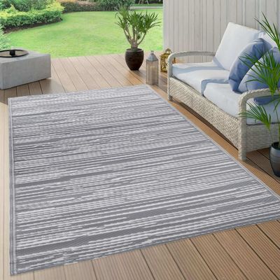 VidaXL Buitenkleed arakil 160x230 cm pp grijs