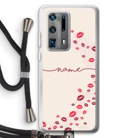 Kusjes: Huawei P40 Pro Plus Transparant Hoesje met koord