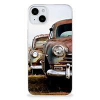iPhone 15 | Siliconen hoesje | met foto Vintage Auto