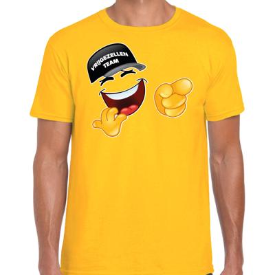 Vrijgezellenfeest T-shirt voor heren - Team vrijgezel - geel - bruiloft / trouwen