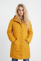 Gewatteerde jas met capuchon - YELLOW - 44