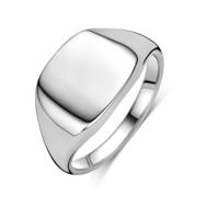 Elegante Gerhodineerde Zilveren Graveerring - 10,5 mm Breed Elegante Gerhodineerde Zilveren Graveerring - 10,5 mm Breed