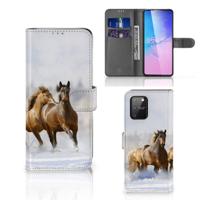 Samsung S10 Lite | Telefoonhoesje | Met pasjeshouder | Paarden