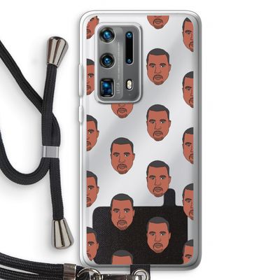 Kanye Call Me?: Huawei P40 Pro Plus Transparant Hoesje met koord
