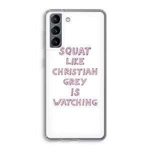 Christian Grey: Samsung Galaxy S21 Transparant Hoesje