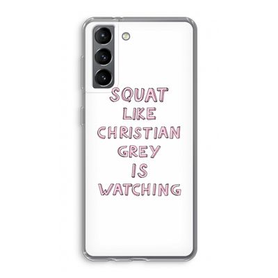 Christian Grey: Samsung Galaxy S21 Transparant Hoesje