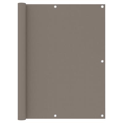 VidaXL Balkonscherm 120x600 cm oxford stof taupe