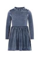 Like Flo winter jurk meisjes - blauw - Mara - knopen op mouw